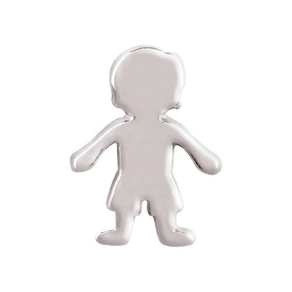 Origami Owl silver boy/male charm
